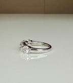 Five Stone Lab Grown Diamond Anniversary Ring | 2.5CTW Round 14K Gold Band