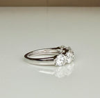 Five Stone Lab Grown Diamond Anniversary Ring | 2.5CTW Round 14K Gold Band