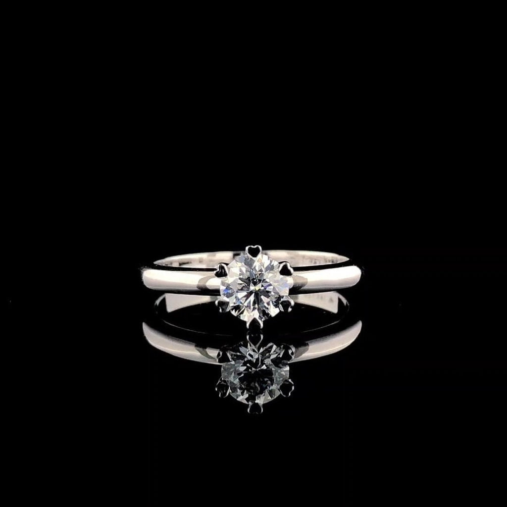 1.00CT Lab Grown Diamond Engagement Ring | Heart Prong Solitaire, IGI Certified