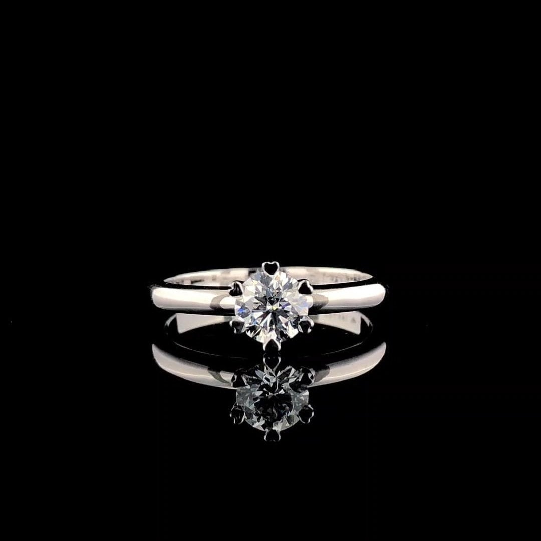 1.00CT Lab Grown Diamond Engagement Ring | Heart Prong Solitaire, IGI Certified