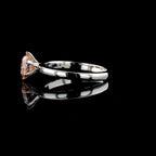 Intense Pink Lab Grown Diamond Engagement Ring | Unique Prongs, IGI Certified