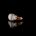 Baguette Lab Grown Diamond Ring | 14K Gold Five Stone Engagement Ring