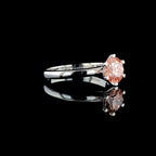 Intense Pink Lab Grown Diamond Engagement Ring | Unique Prongs, IGI Certified