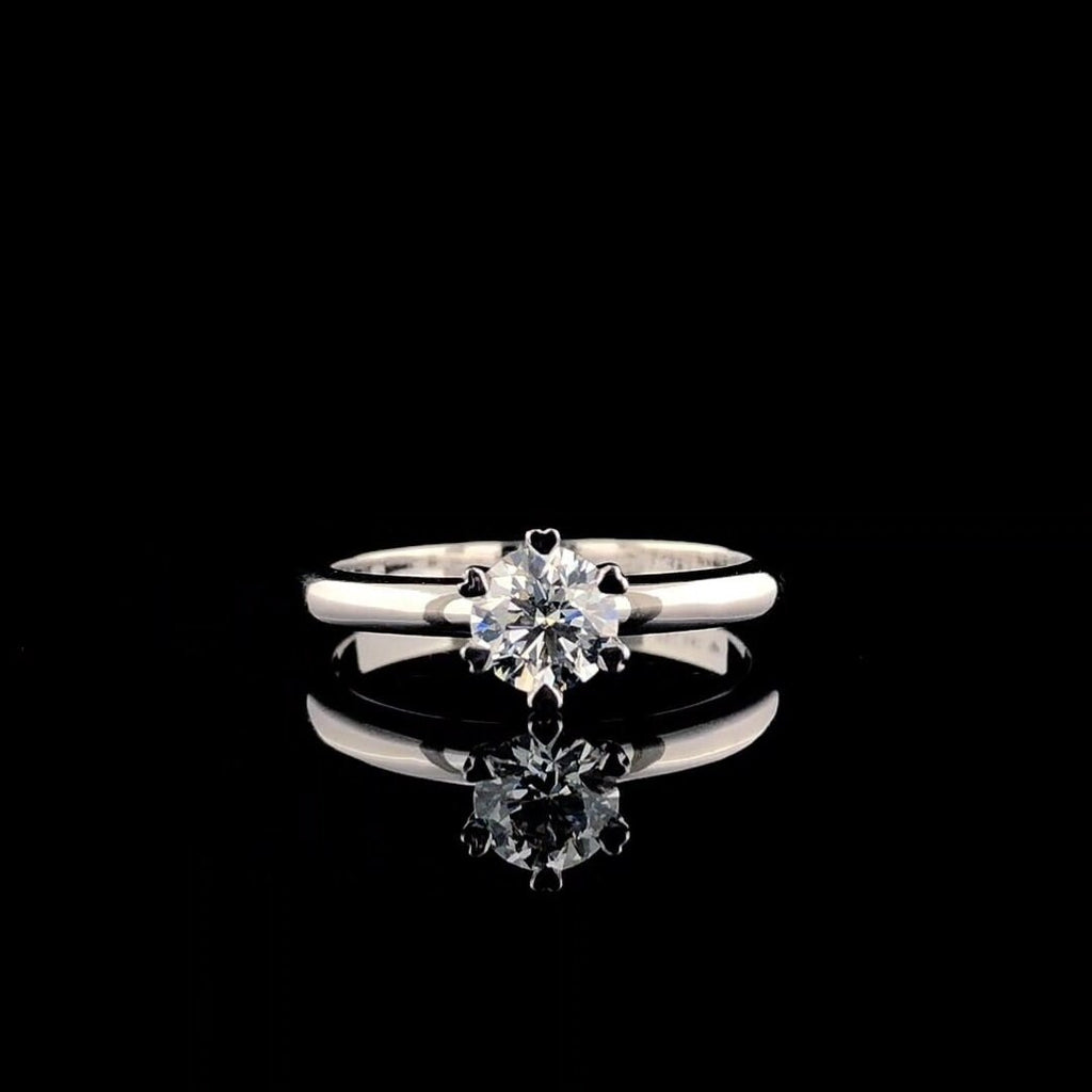 1.00CT Lab Grown Diamond Engagement Ring | Heart Prong Solitaire, IGI Certified