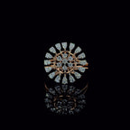 Lab Grown Diamond Flower Ring | 14K Gold Cocktail Ring