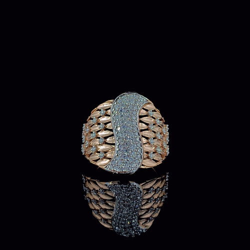 14k Gold Lab Grown Diamond Ring | Statement Cocktail Ring