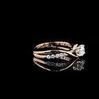 Lab Grown Diamond Engagement Ring | 14K Gold, VVS VS, EF