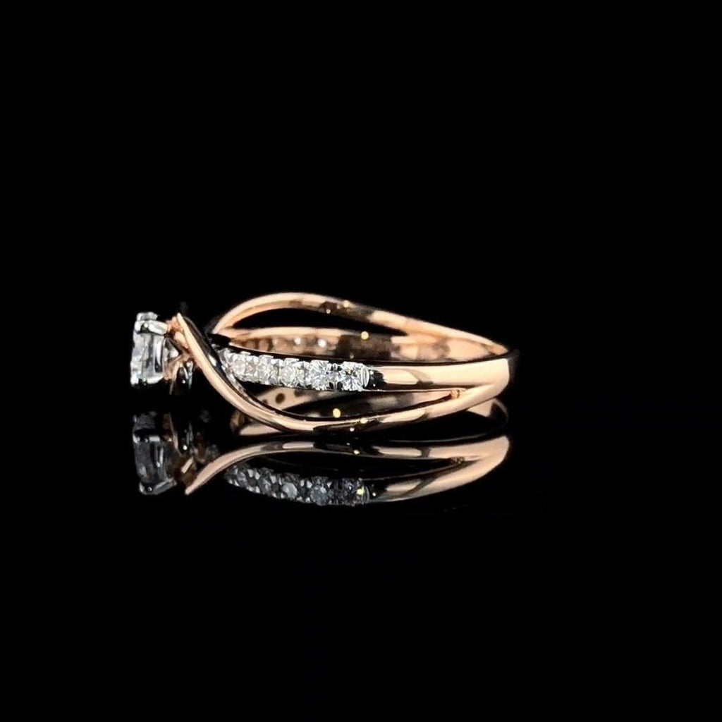 Lab Grown Diamond Engagement Ring | 14K Gold, VVS VS, EF