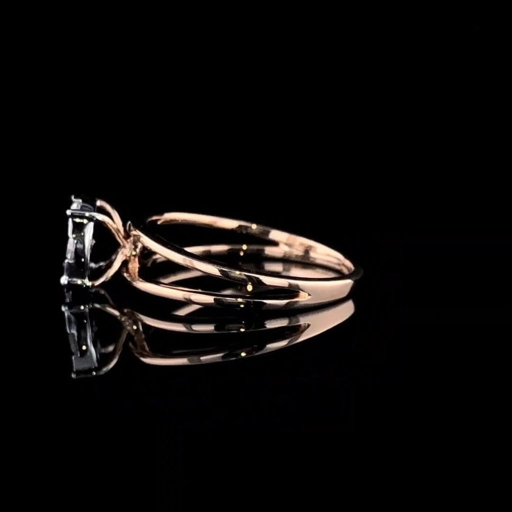Lab Grown Diamond 14K Gold Ring | EF VVS VS Anniversary Gift