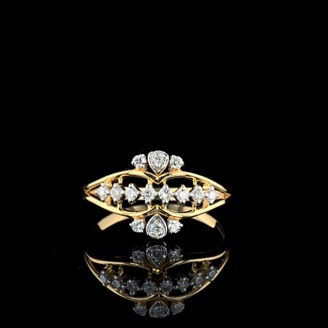 Lab Grown Diamond 14K Gold Queen Ring | Anniversary Gift