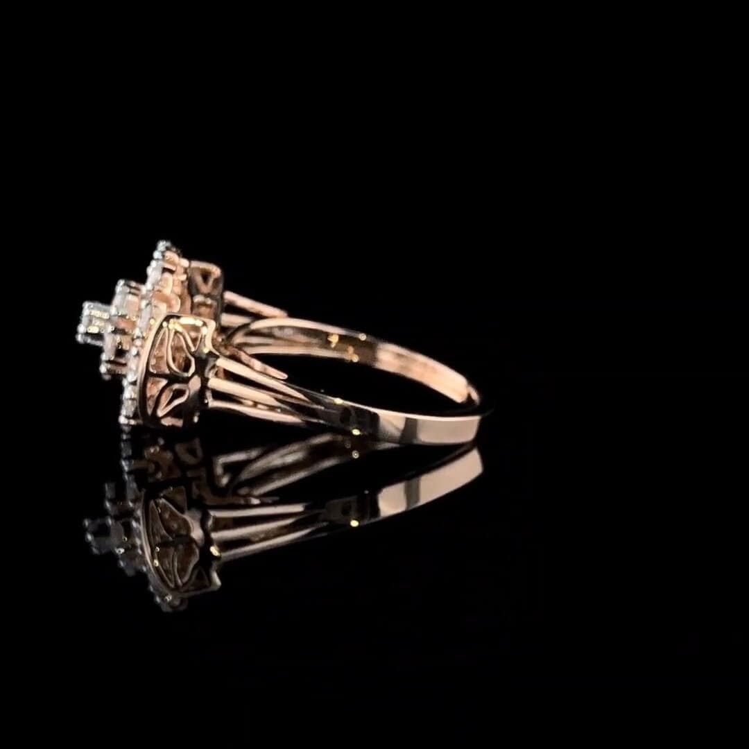 Lab Grown Diamond 14K Gold Ring | .40 Carat Round, Statement Jewelry