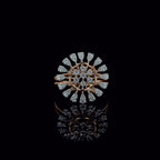 Lab Grown Diamond Flower Ring | 14K Gold Cocktail Ring
