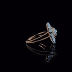Lab Grown Diamond Flower Ring | 14K Gold Cocktail Ring