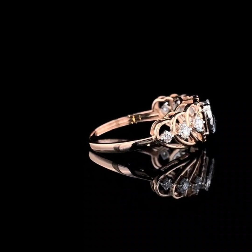 14K Gold Heart Ring | Lab Grown Diamond Statement Ring