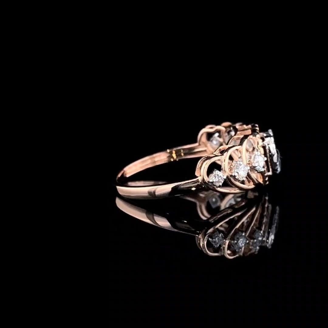 14K Gold Heart Ring | Lab Grown Diamond Statement Ring