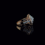 14K Gold Lab Grown Diamond Ring | Round Cut Cocktail Ring