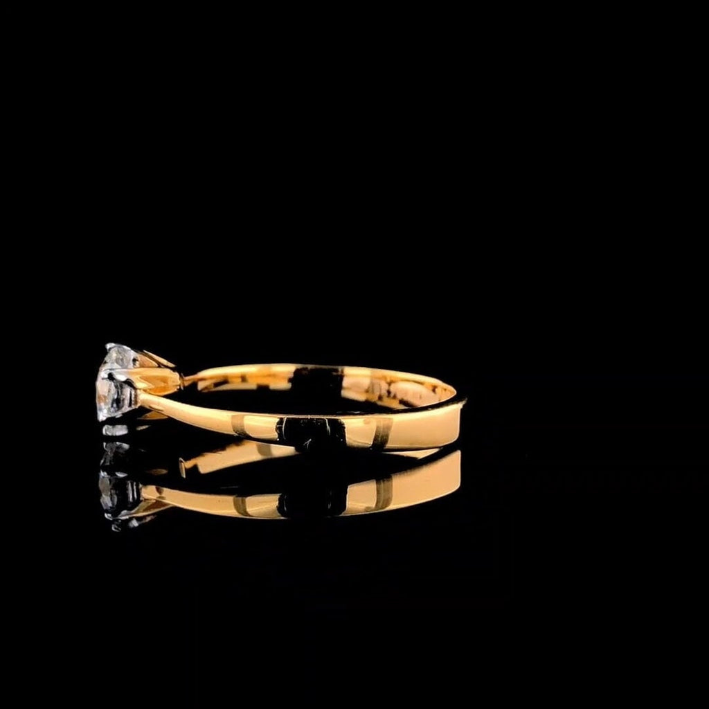 1.00Ct Lab Grown Diamond Engagement Ring | 14K Gold Solitaire, IGI Certified