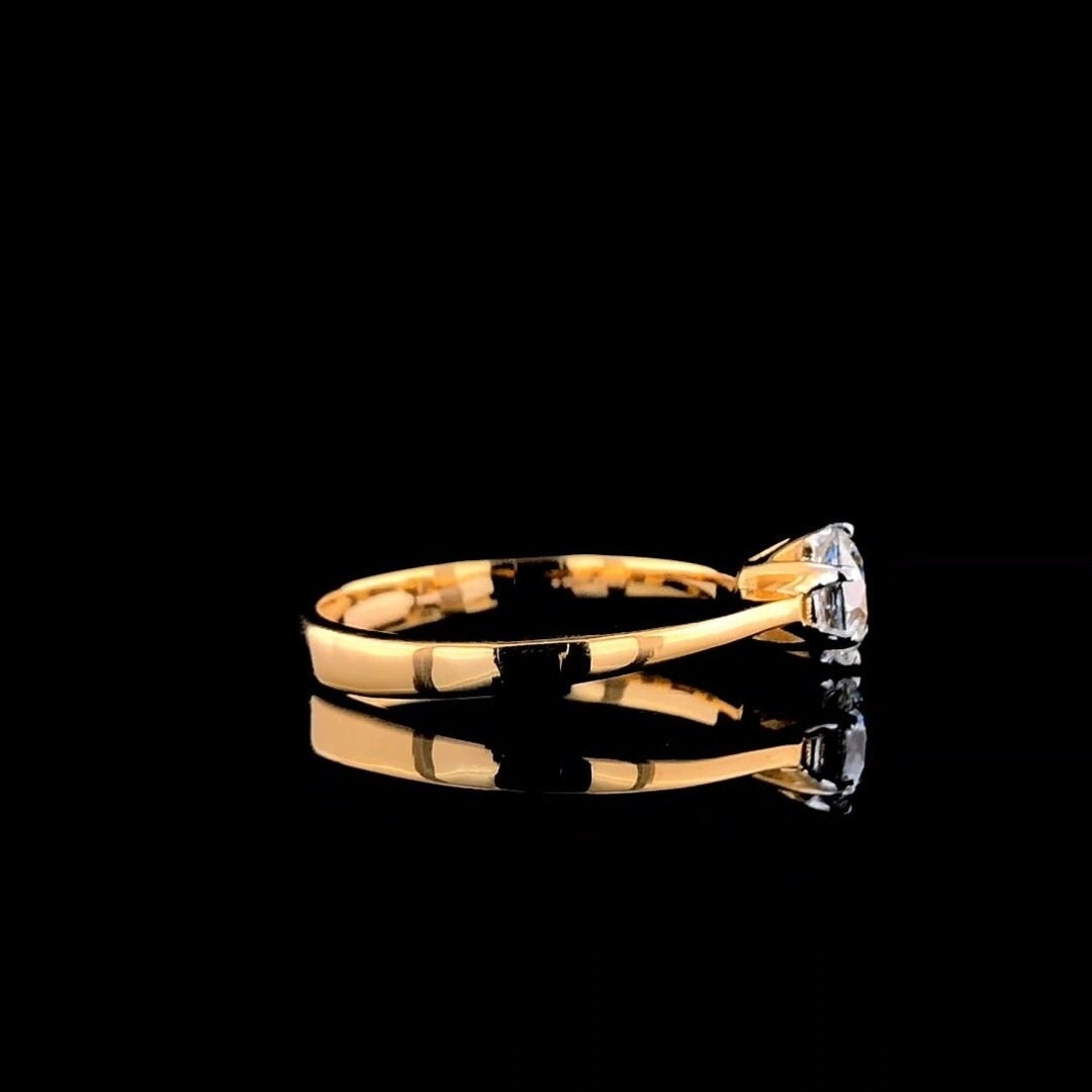 1.00Ct Lab Grown Diamond Engagement Ring | 14K Gold Solitaire, IGI Certified