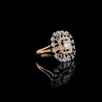 Lab Grown Diamond 14K Gold Statement Ring | Cocktail Wedding Ring