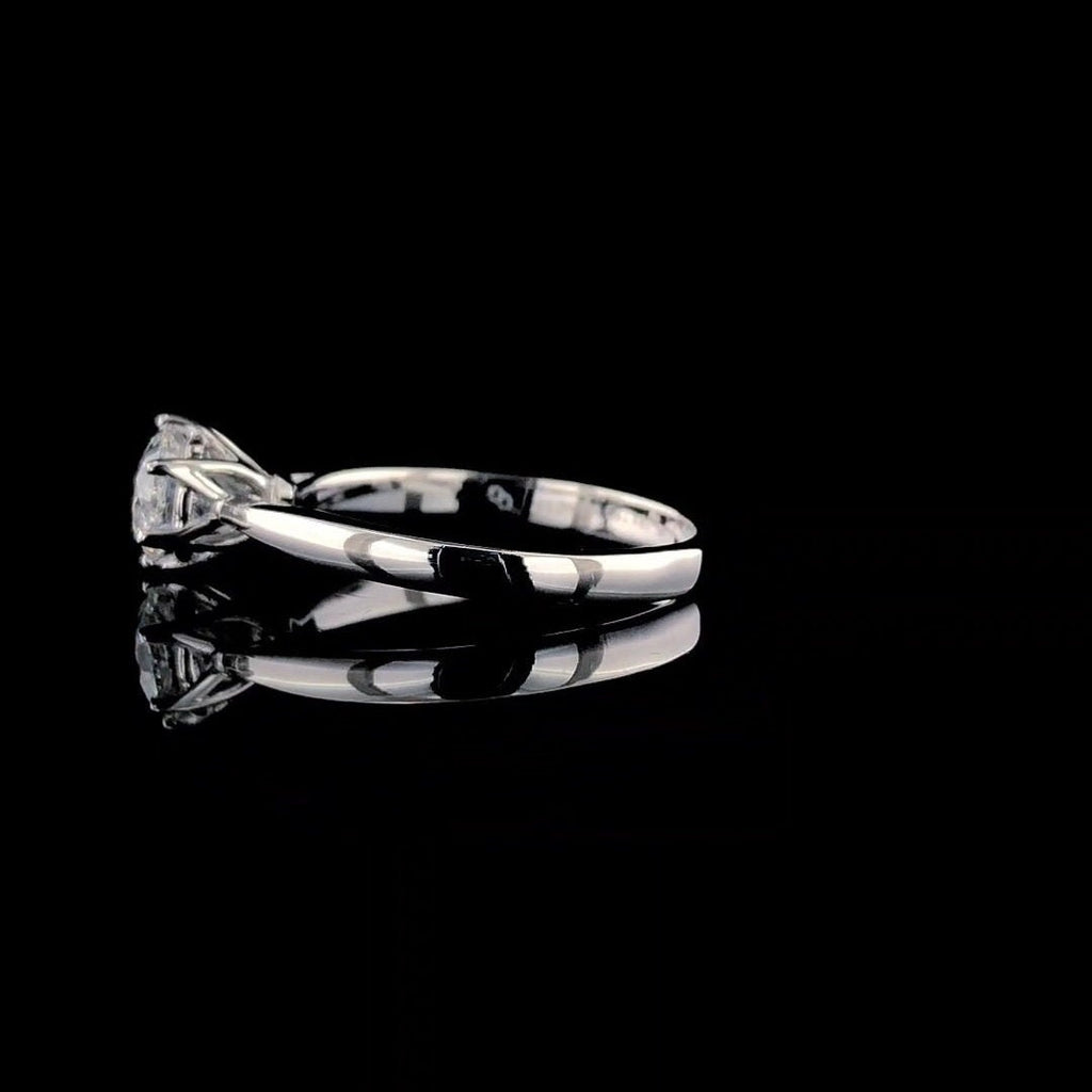 1.25 Ct Round Cut Lab Grown Diamond Engagement Ring | IGI Certified