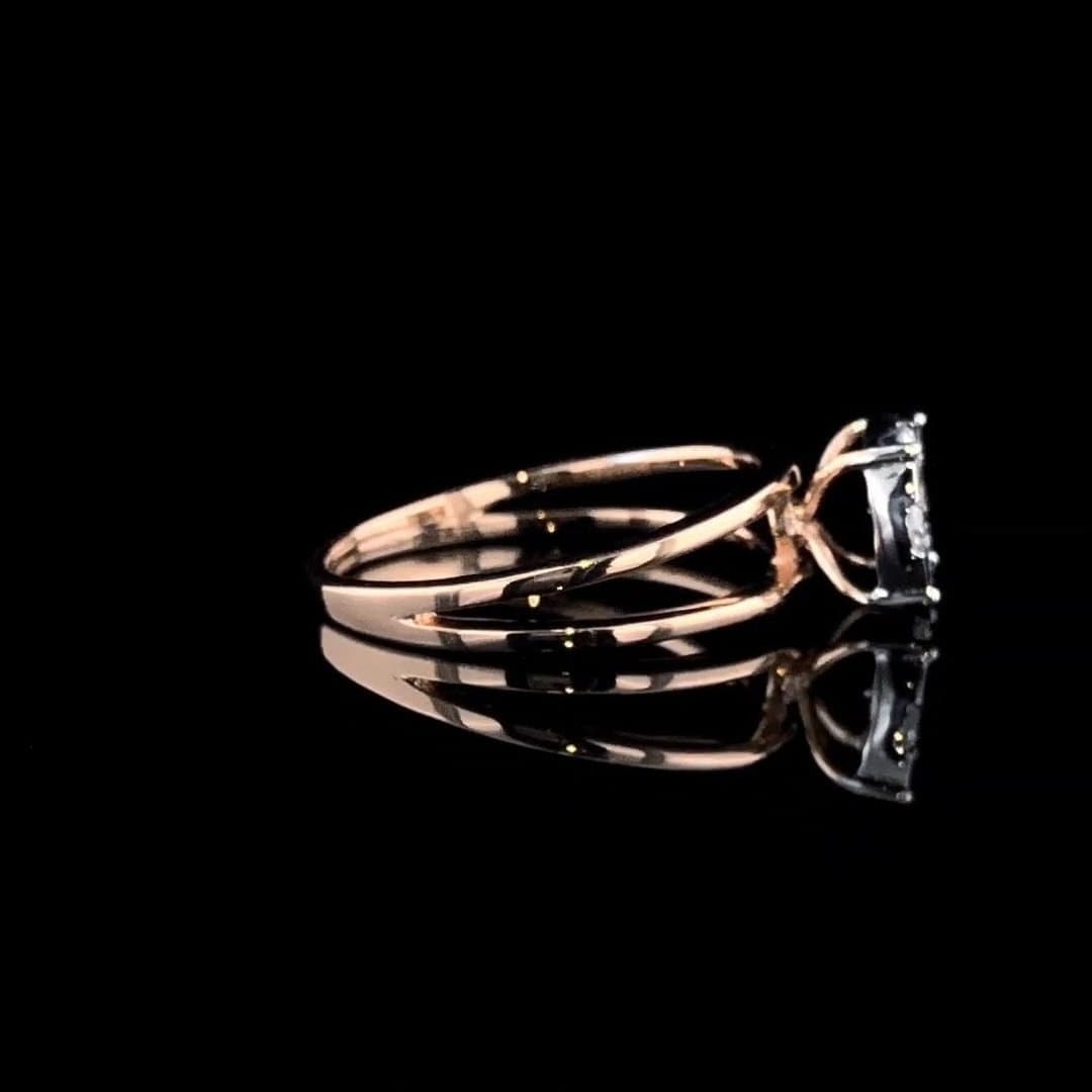 Lab Grown Diamond 14K Gold Ring | EF VVS VS Anniversary Gift