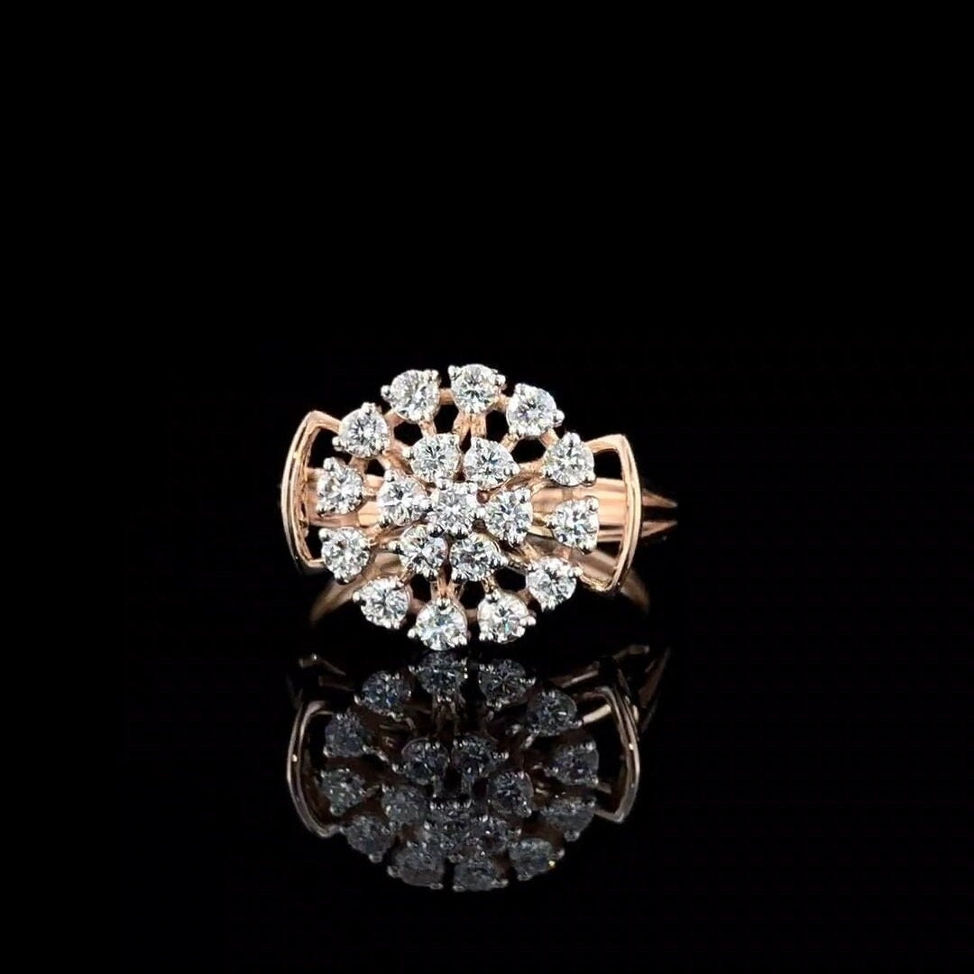Lab Grown Diamond 14K Gold Ring | .40 Carat Round, Statement Jewelry