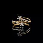 Lab Grown Diamond Bypass Ring | 14K Gold Statement Ring