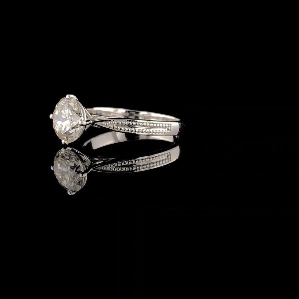 2.00 Carat Lab Grown Diamond Engagement Ring | 14K Gold Solitaire, IGI Certified