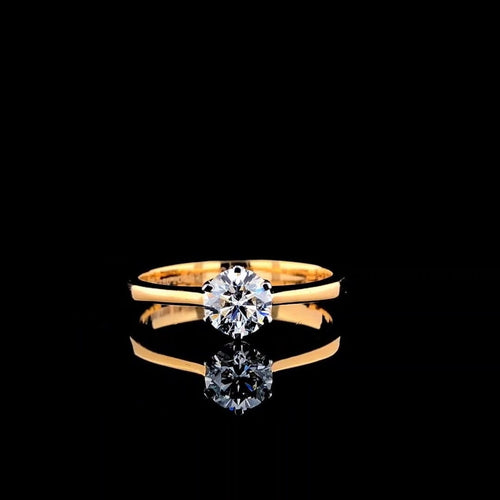 1.00Ct Lab Grown Diamond Engagement Ring | 14K Gold Solitaire, IGI Certified