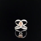 Intense Orange Lab Grown Diamond Engagement Ring | 14k Gold