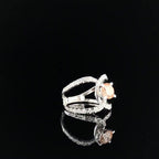 Intense Orange Lab Grown Diamond Engagement Ring | 14k Gold