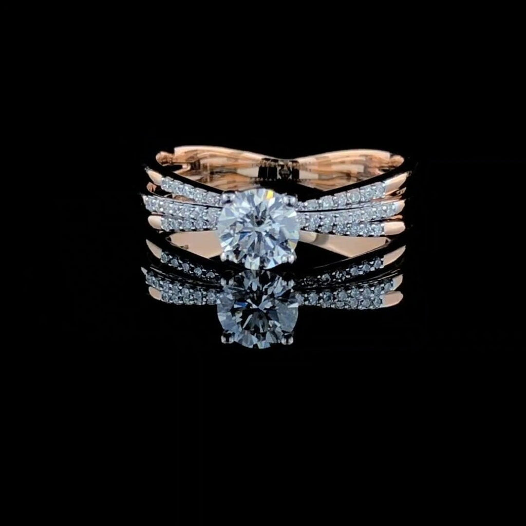 1.50 Carat Lab Grown Diamond Ring | 14K Gold Engagement Wedding Ring, IGI Certified