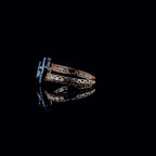 Baguette Lab Grown Diamond Ring | 14K Gold Bypass Shank