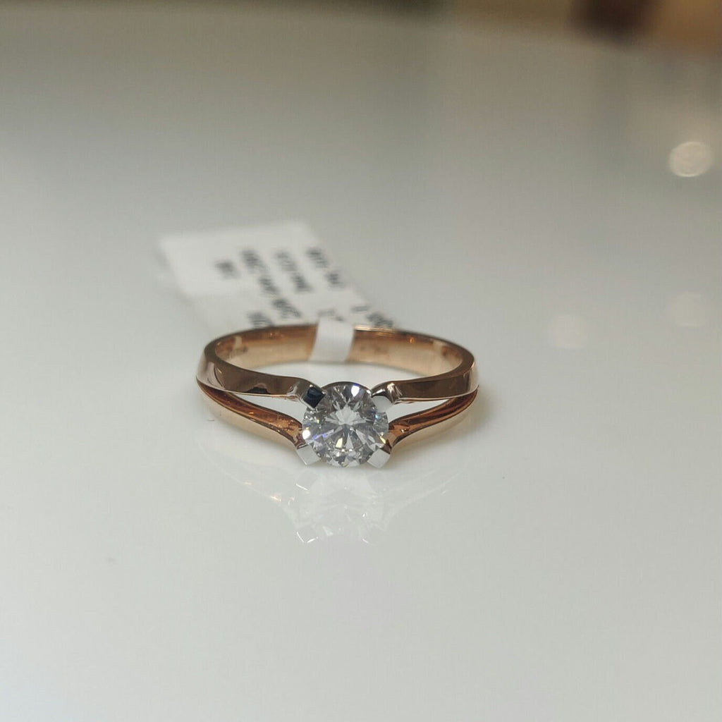 Lab Grown Diamond Engagement Ring | 14K Gold Split Shank, SGL Certified