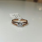 Lab Grown Diamond Engagement Ring | 14K Gold Split Shank, SGL Certified