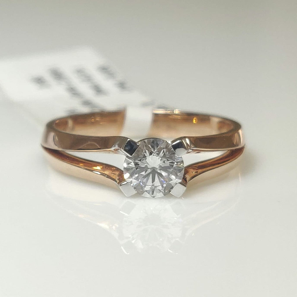 Lab Grown Diamond Engagement Ring | 14K Gold Split Shank, SGL Certified