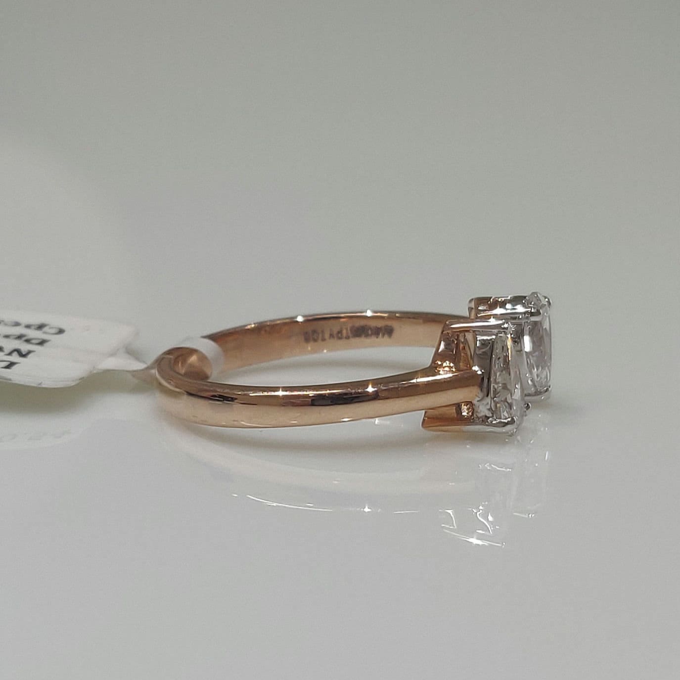 14k Gold Toi et Moi Ring | Pear Lab Grown Diamond Open Ring