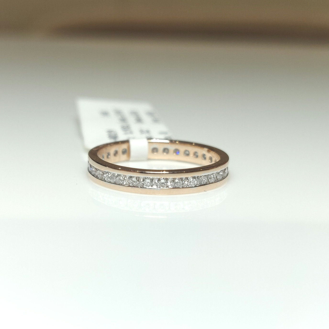 Lab Grown Diamond Eternity Band | 14K Gold Channel Set Wedding Ring