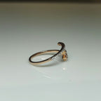 Lab Grown Diamond Star Ring | 0.20 Carat, Solid Gold Wedding Band