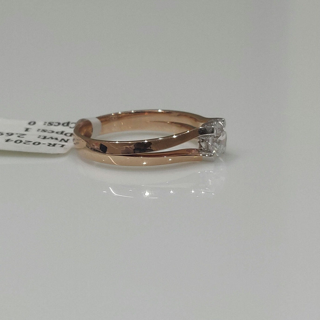 Lab Grown Diamond Engagement Ring | 14K Gold Split Shank, SGL Certified