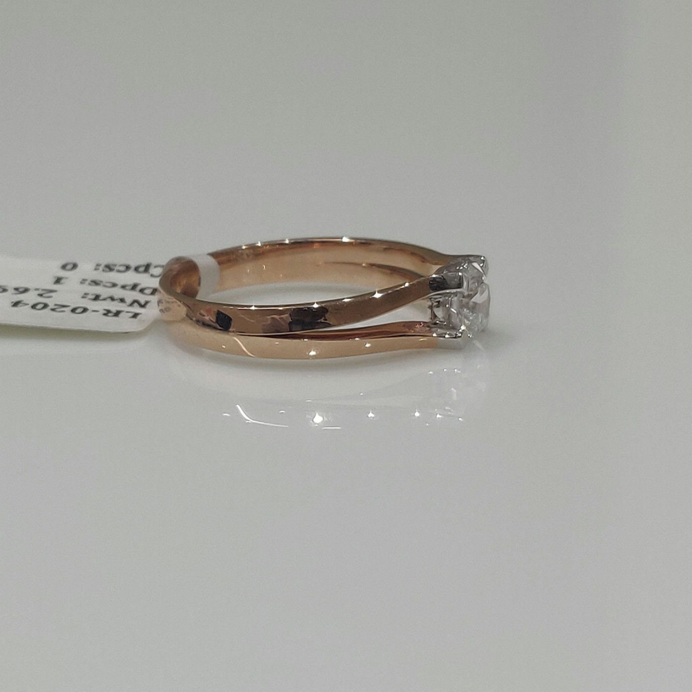 Lab Grown Diamond Engagement Ring | 14K Gold Split Shank, SGL Certified