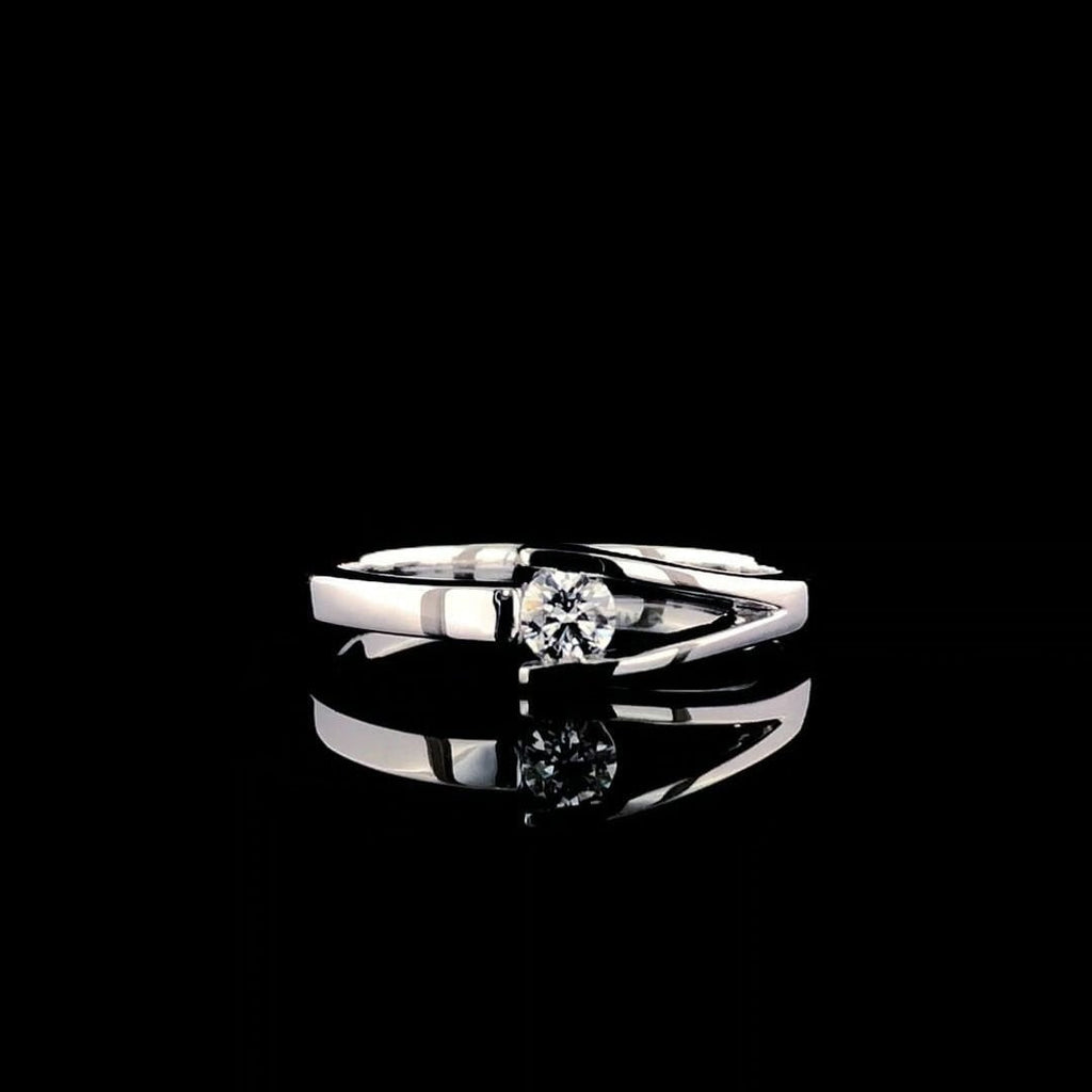 14K Gold Lab Grown Diamond Ring | Handmade Engagement Band, SGL Certified