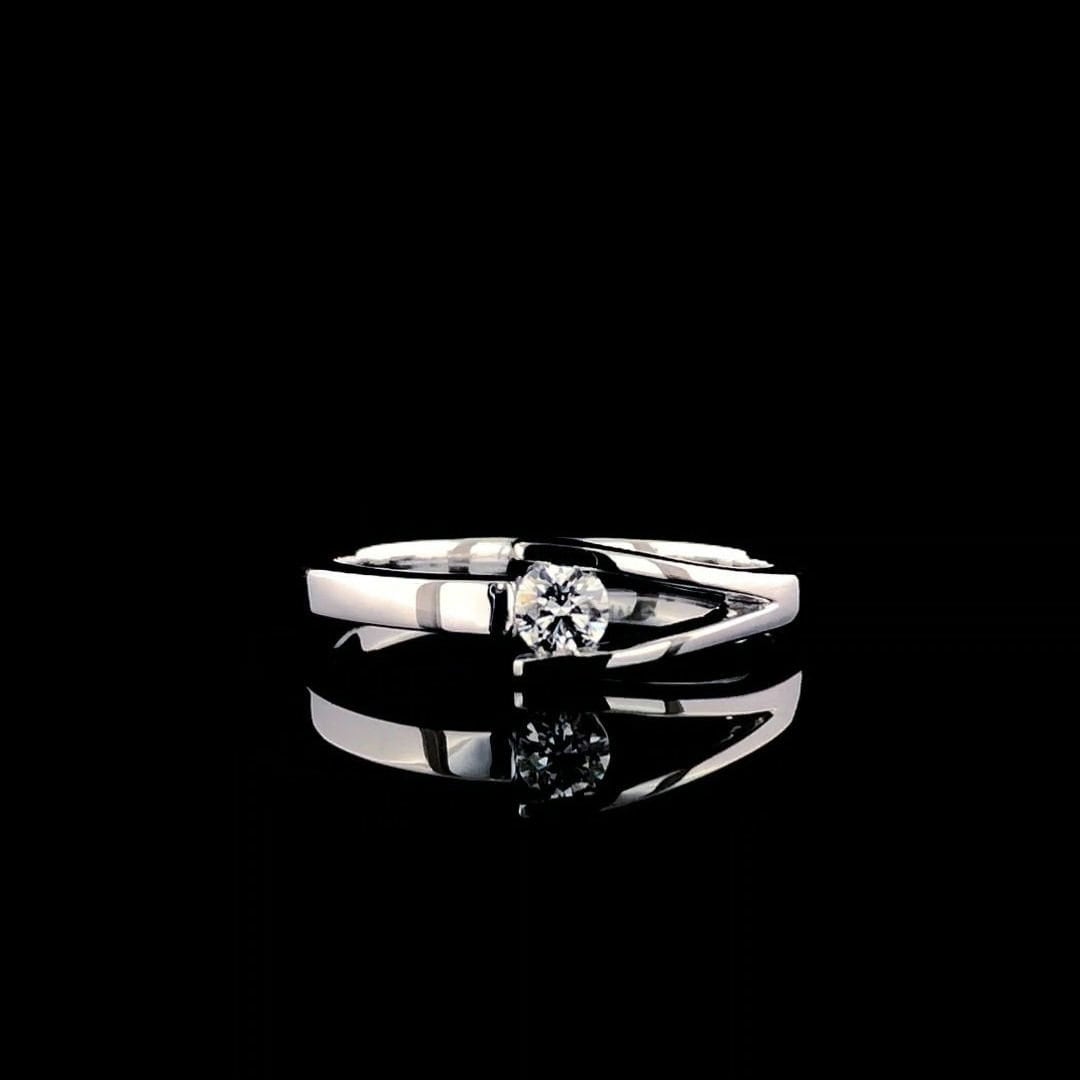 14K Gold Lab Grown Diamond Ring | Handmade Engagement Band, SGL Certified
