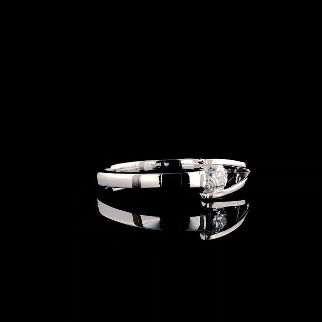 14K Gold Lab Grown Diamond Ring | Handmade Engagement Band, SGL Certified