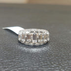 Baguette Lab Grown Diamond Ring | 14K Gold Wedding Band