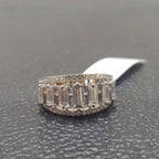 Baguette Lab Grown Diamond Ring | 14K Gold Wedding Band