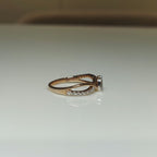 Lab Grown Diamond Marquise Engagement Ring | 14K Gold Infinity Band