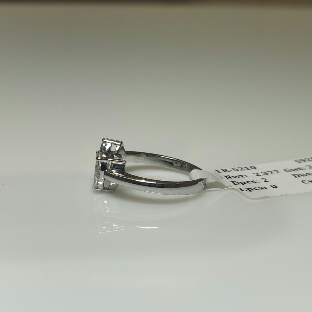Lab Grown Diamond Toi et Moi Ring | 14k Gold Pear Cut Engagement Ring
