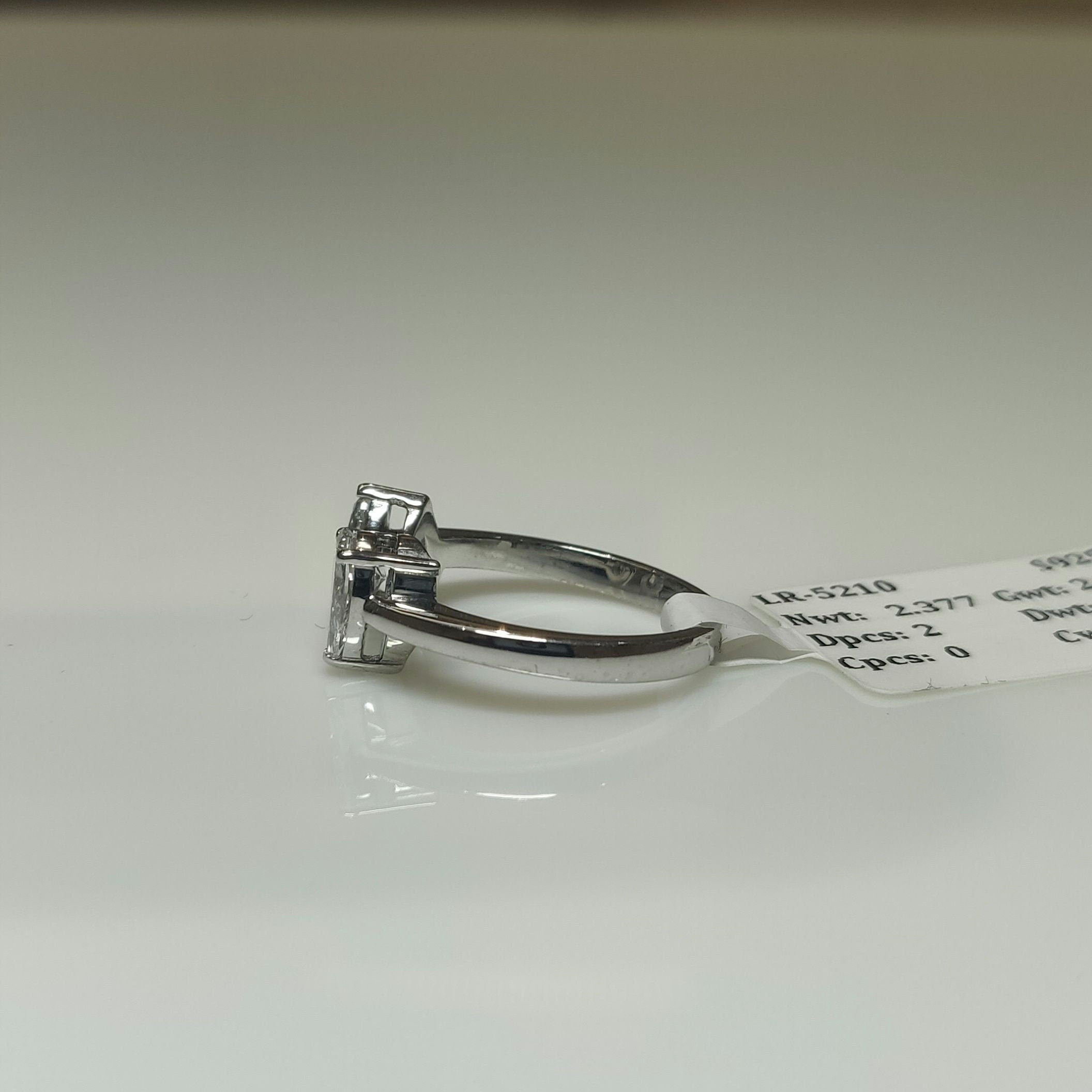 Lab Grown Diamond Toi et Moi Ring | 14k Gold Pear Cut Engagement Ring