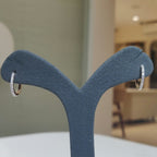 14K Gold Lab Grown Diamond Huggie Earrings | Sustainable Dangle Hoops